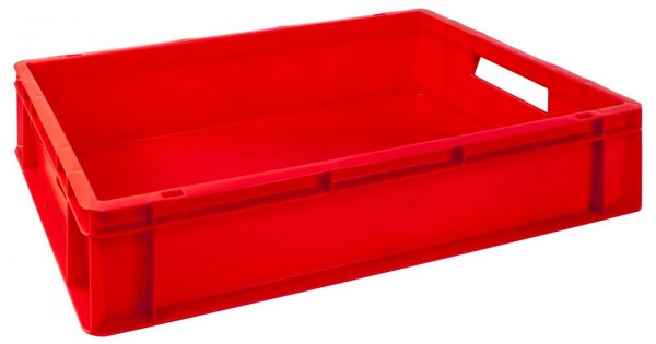 Red Plastic Module Container European Stacking Coloured Containers E6412-RED/2 | Plastic 600 x 400mm ...