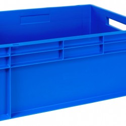 Topstore European 600 x 400mm Stacking Coloured Containers E6422-BLUE/2 (40 Litre)