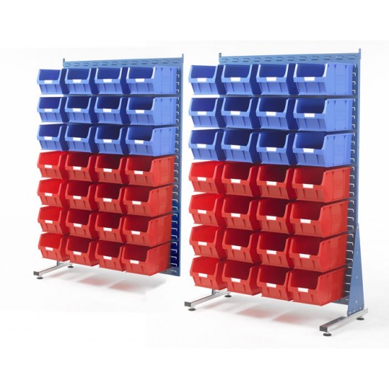 Topstore Single Sided Spacemaster Louvre Panels TC Bin Kits
