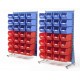 Topstore Single Sided Spacemaster Louvre Panels TC Bin Kits