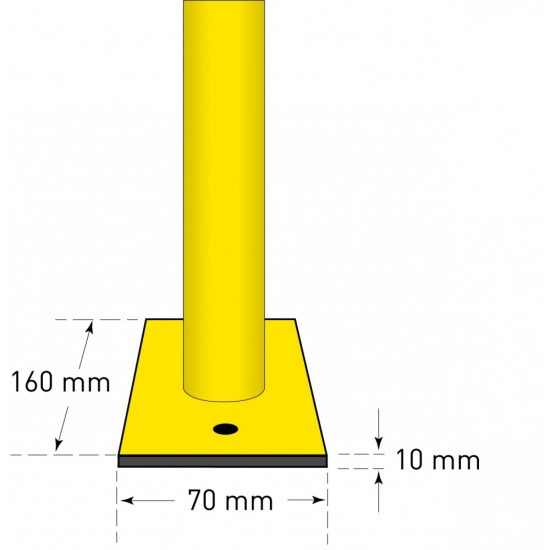 Black Bull Surface Mounted Steel Hoop Barriers Black Bull Surface Mounted Steel Hoop Barriers