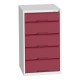 Bott Verso 525mm Wide 5 Drawer cabinet 16925017 Bott Verso 525mm Wide 5 Drawer cabinet 16925017