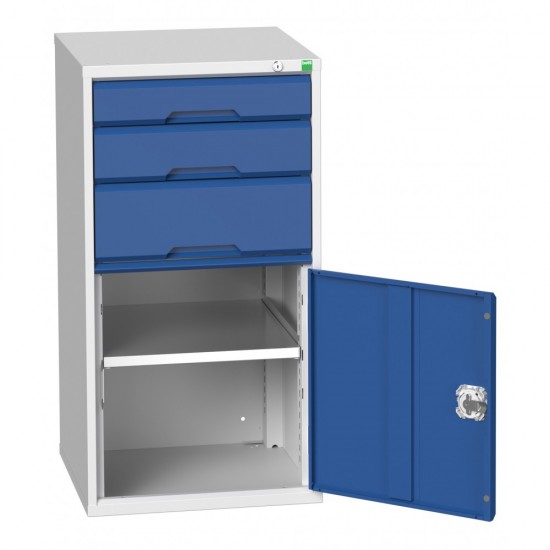 Bott Verso 525mm Wide Cupboard + 3 Drawers 16925061 Bott Verso 525mm Wide Cupboard + 3 Drawers 16925061