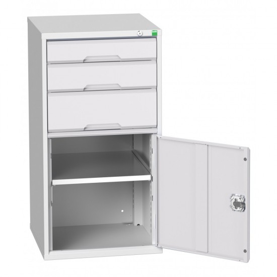 Bott Verso 525mm Wide Cupboard + 3 Drawers 16925061 Bott Verso 525mm Wide Cupboard + 3 Drawers 16925061