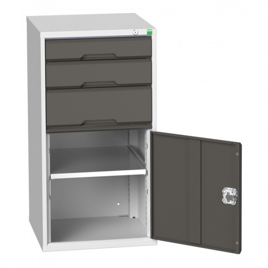 Bott Verso 525mm Wide Cupboard + 3 Drawers 16925061 Bott Verso 525mm Wide Cupboard + 3 Drawers 16925061