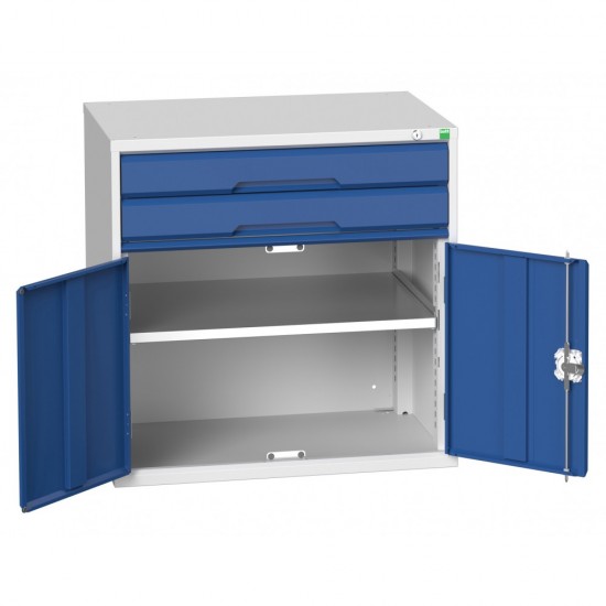 Bott Verso 800mm Wide Cupboard + 2 x Drawer Cabinet 16925116 Bott Verso 800mm Wide Cupboard + 2 x Drawer Cabinet 16925116