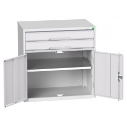 Bott Verso 800mm Wide Cupboard + 2 x Drawer Cabinet 16925116