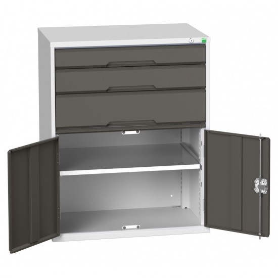 Bott Verso 1000mm Wide Cupboard + 3 x Drawer Cabinet 16925161