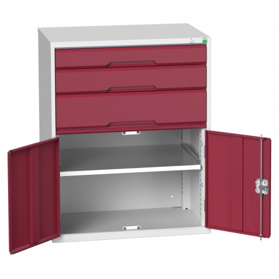 Bott Verso 1000mm Wide Cupboard + 3 x Drawer Cabinet 16925161
