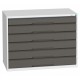 Bott Verso 1050mm Wide 6 Drawer Cabinet 16925214 Bott Verso 1050mm Wide 6 Drawer Cabinet 16925214