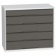 Bott Verso 1050mm Wide 5 Drawer Cabinet 16925217 Bott Verso 1050mm Wide 5 Drawer Cabinet 16925217