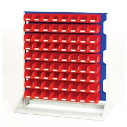 Bott Single Sided 72 Bin 1125mm High Static Louvre Panel Rack 16917321