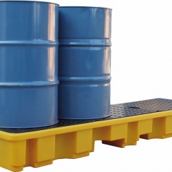 Polyethylene Four In-Line 205 Litre Drum Spill Pallet FL-205-106