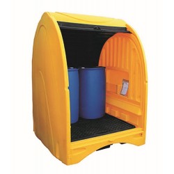 Polyethylene 4 Drum Hard Cover Spill Pallet FL-205-109