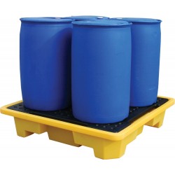 Polyethylene Four 205 Litre Drum Spill Pallet FL-205-112 