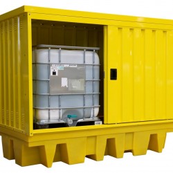 Double IBC Hard Cover Spill Pallet FL-205-117