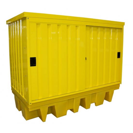 Double IBC Hard Cover Spill Pallet FL-205-117