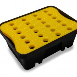 Polyethylene Spill Tray With Platform Grid 10 Litre FL-205-523