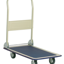 Folding Trolleys Flat Pressed Sheet Steel Base With PVC Surface