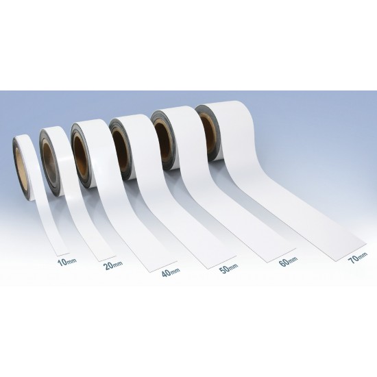 Magnetic Easy Wipe Racking Strip - White Magnetic Easy Wipe Racking Strip - White