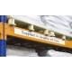 Magnetic Easy Wipe Racking Strip - White Magnetic Easy Wipe Racking Strip - White