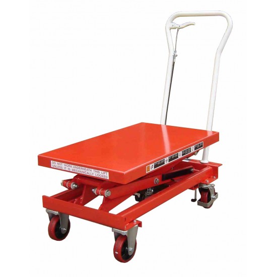 Manual Operated 150kg Mobile Scissor Lift Table TXL150