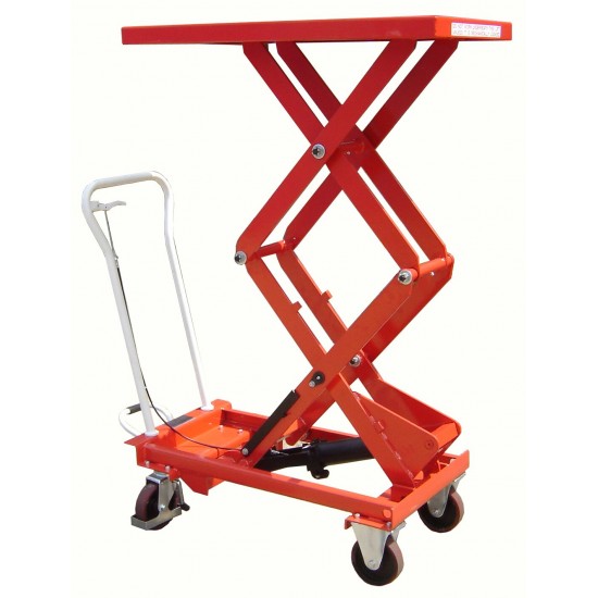 Manual Operated 300kg Double Lift Mobile Scissor Table BSL30D Manual Operated 300kg Double Lift Mobile Scissor Table BSL30D