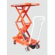 Manual Operated 800kg Double Lift Mobile Scissor Table BSL80D