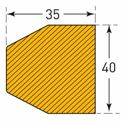 Traffic Line Impact Protection Profile (Trapeze) 422.23.025
