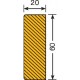 Traffic Line Impact Protection Profile (Rectangular 60/20) 422.19.912