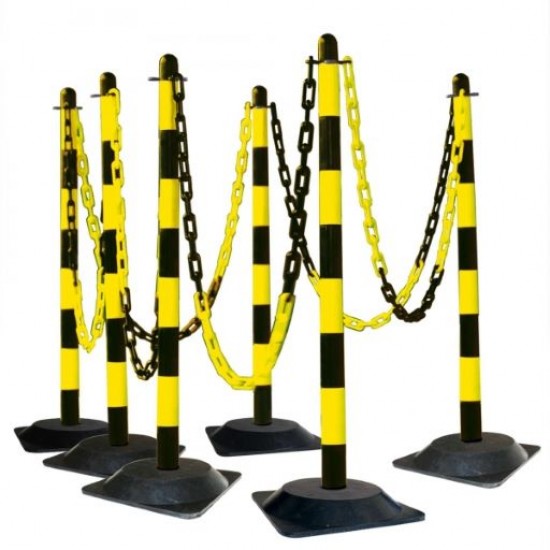 GUARDA Post & Chain Sets 'Solid Rubber Bases' 175.17.668