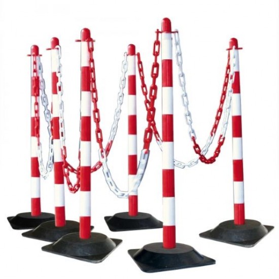 GUARDA Post & Chain Sets 'Solid Rubber Bases' 175.19.176 GUARDA Post & Chain Sets 'Solid Rubber Bases' 175.19.176