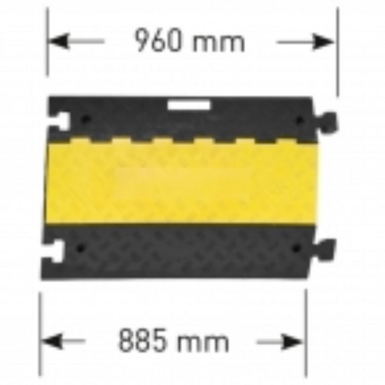 Traffic-Line Heavy Duty Cable/Hose 3 Channel Protector 279.23.799 Traffic-Line Heavy Duty Cable/Hose 3 Channel Protector 279.23.799