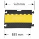 Traffic-Line Heavy Duty Cable/Hose 3 Channel Protector 279.23.799 Traffic-Line Heavy Duty Cable/Hose 3 Channel Protector 279.23.799