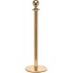 Ropemaster Ball Top Polished Brass Barrier Queue Post