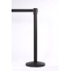 Queue Master 550 Black Retractable Barrier Post Queue Master 550 Black Retractable Barrier Post