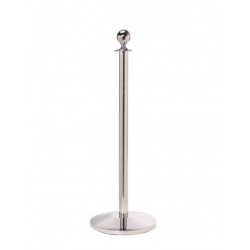 Ropemaster Ball Top Polished Stainless Steel Barrier Queue Post