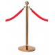 Ropemaster Ball Top Polished Brass Barrier Queue Post