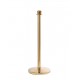 Ropemaster Crown Top Polished Brass Barrier Queue Post