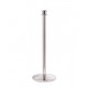 Ropemaster Crown Top Polished Stainless Steel Barrier Queue Post
