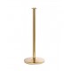 Ropemaster Flat Top Polished Brass Barrier Queue Post