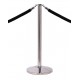 Ropemaster Flat Top Polished Stainless Steel Barrier Queue Post