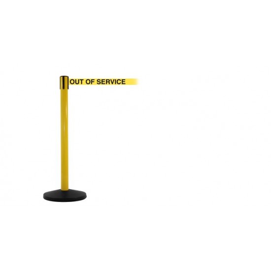 Safety Master SM450Y-YB Yellow Free-Standing Retractable Belt Barrier Safety Master SM450Y-YB Yellow Free-Standing Retractable Belt Barrier
