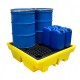 Polyethylene 4 x 205 Litre Drum Spill Pallet BP4 Polyethylene 4 x 205 Litre Drum Spill Pallet BP4