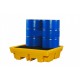 Polyethylene 4 x 205 Litre Drum Spill Pallet BP4 Polyethylene 4 x 205 Litre Drum Spill Pallet BP4