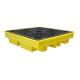 Polyethylene 4 x 205 Litre Low Profile Drum Spill Pallet BP4L
