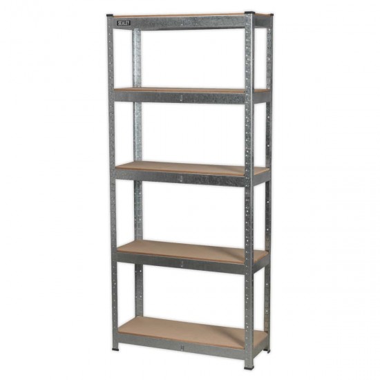 5 Shelf Galvanised Frame Boltless Shelving Bay AP6150GS