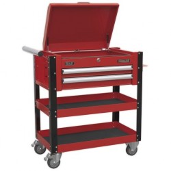 Superline Pro 2 Drawer Heavy-Duty Mobile Tool Trolley AP760M