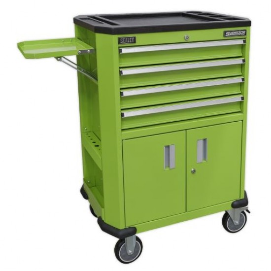 Superline Pro 4 Drawer + 2 Cupboard Tool Trolley AP980MTHV