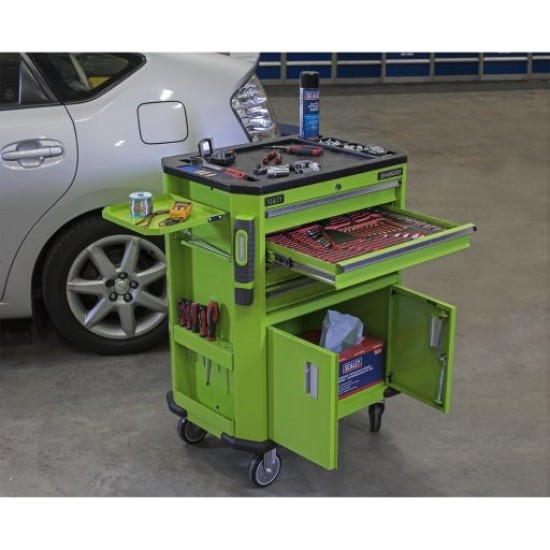 Superline Pro 4 Drawer + 2 Cupboard Tool Trolley AP980MTHV